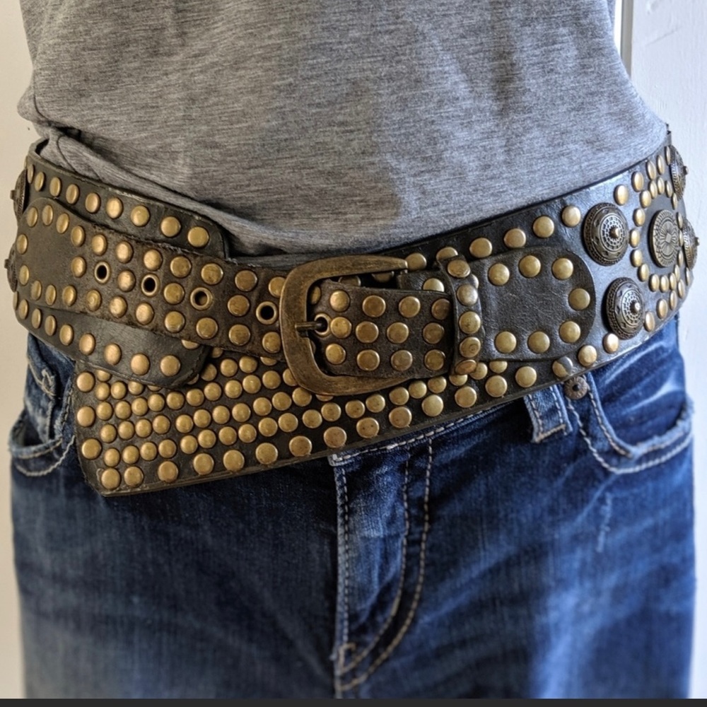 COPY - Fabulous leather "rockstar" belt
